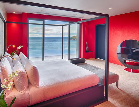 Malaiwana Villa M - Upstair master bedroom outlook